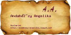 Andaházy Angelika névjegykártya
